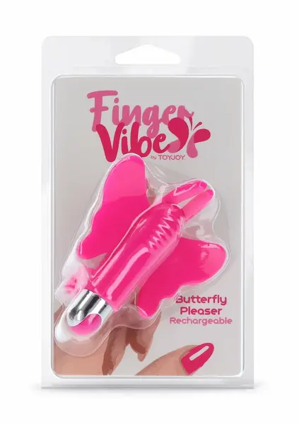 ToyJoy Butterfly Pleaser punjivi mini silikonski masažer za prst sa 7 modova vibracije