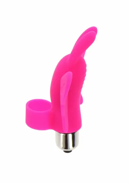 ToyJoy Butterfly Pleaser mini silikonski masažer za prst, 1 brzina, roze