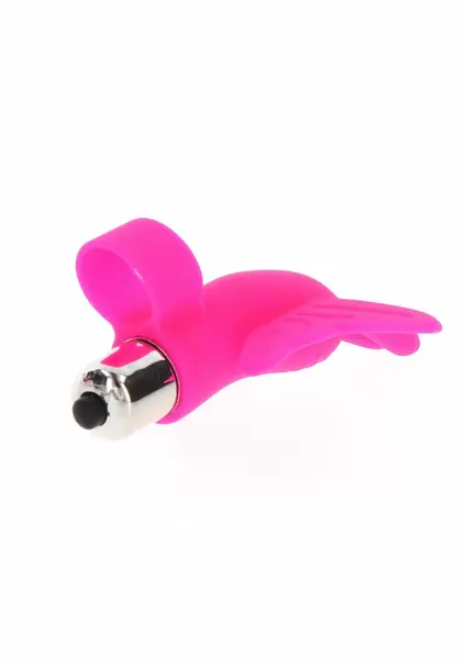 ToyJoy Butterfly Pleaser mini silikonski masažer za prst, 1 brzina, roze