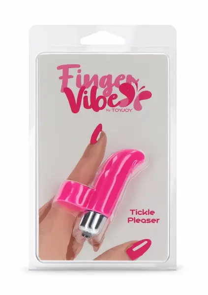 ToyJoy Tickle Pleaser mini silikonski masažer za prst sa jednom brzinom u ljubičastoj boji