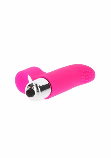 ToyJoy Tickle Pleaser mini silikonski masažer za prst sa jednom brzinom u ljubičastoj boji