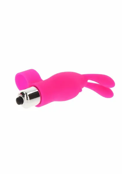 ToyJoy Bunny Pleaser mini silikonski masažer za prst, 1 brzina, roze
