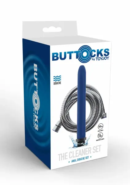 ToyJoy Buttocks The Cleaner set za tuš 15 cm, higijenski sistem za čišćenje