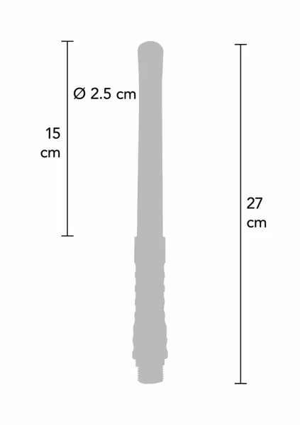 ToyJoy Buttocks The Geyser analna tuš mlaznica 15 cm - fleksibilna silikonska higijenska mlaznica