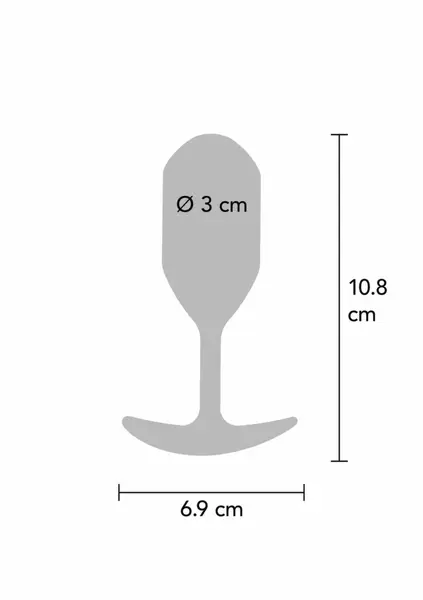ToyJoy The Player silikonski otežani analni čep 106g crni 11cm