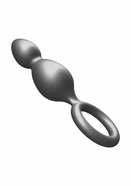TOYJOY The Plugger analni čep sa dve kuglice silikon sa metalik sjajem 12 cm