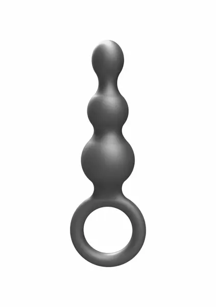 TOYJOY The Stuffer 3 Balls Plug Silicone Intimate Trainer Metallic