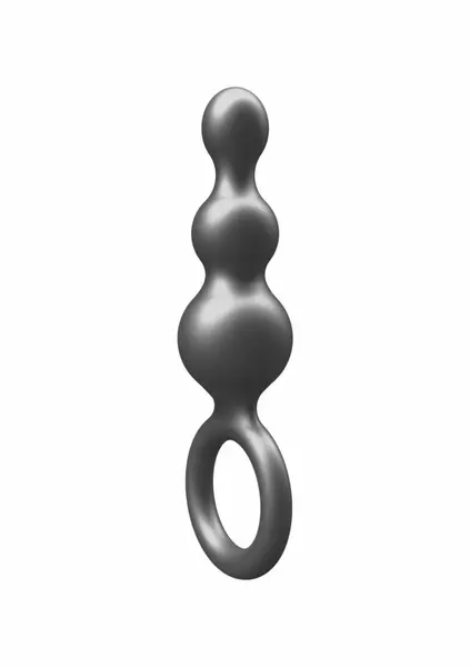 TOYJOY The Stuffer 3 Balls Plug Silicone Intimate Trainer Metallic