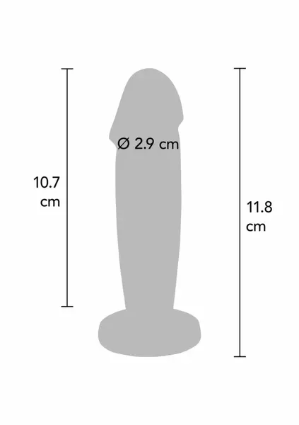 TOYJOY Buttocks The Intruder vibrirajući metalni analni čep, veliki, USB, crni