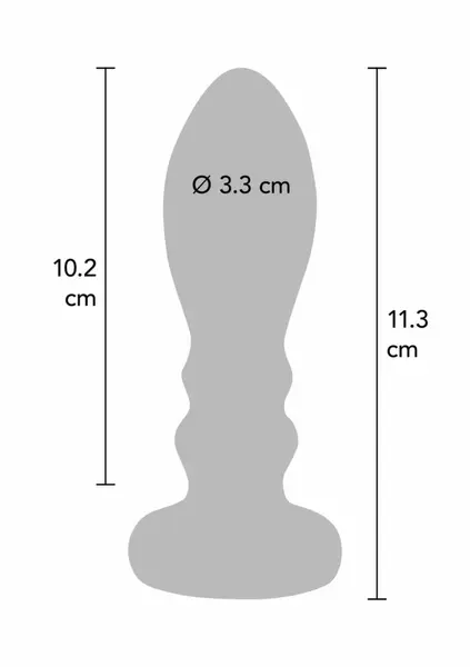 TOYJOY The Slider vibrirajući analni čep od nerđajućeg čelika, veličina L, 7 modova vibracije, USB punjenje