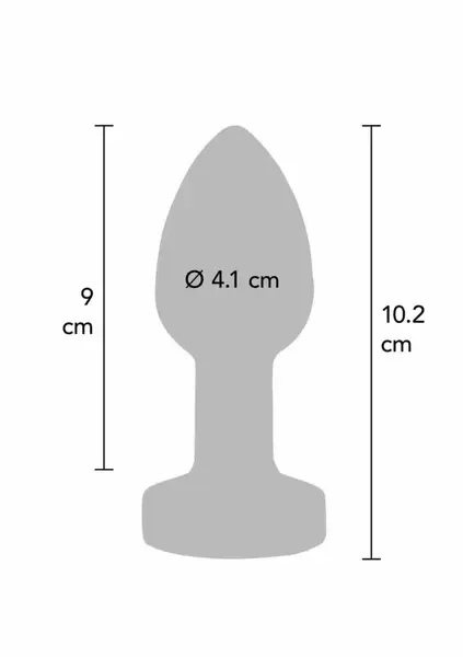 TOYJOY The Glider Vibrating Plug Large vibrirajući analni čep od nerđajućeg čelika sa 7 modova USB punjenje