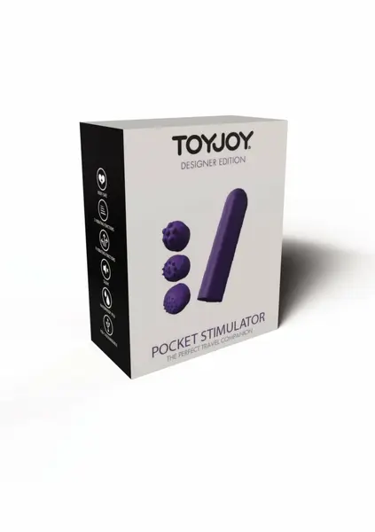 TOYJOY Pocket Stimulator Designer Edition punjivi vibrator na USB-C crni