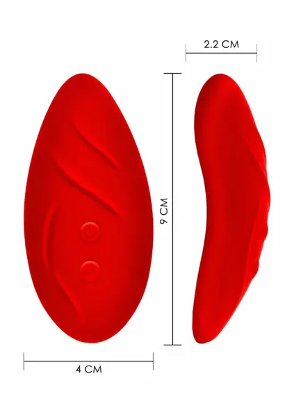 TOYJOY Divine vibrator za gaćice Designer Edition set sa crvenom čipkom USB