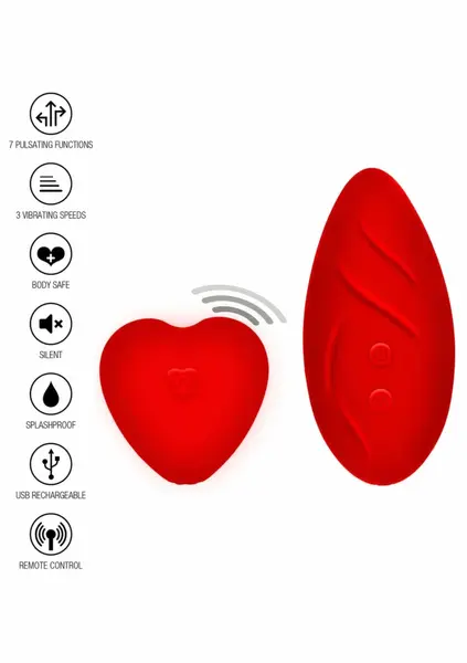 TOYJOY Divine vibrator za gaćice Designer Edition set sa crvenom čipkom USB
