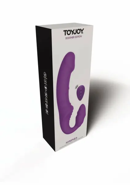 ToyJoy Nymphea vibrator za parove bez kaiševa, daljinski upravljač, silikon, USB, roze