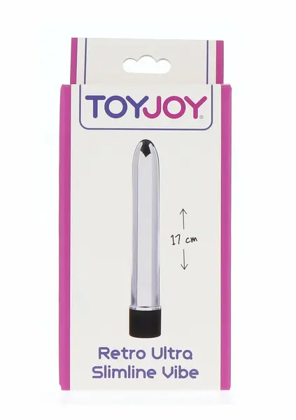ToyJoy Retro Ultra Slimline vibrator elegantan i kompaktan dizajn u srebrnoj boji