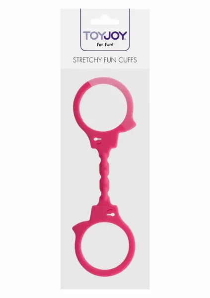 ToyJoy Stretchy Fun Cuffs silikonske fleksibilne lisice za ruke crne