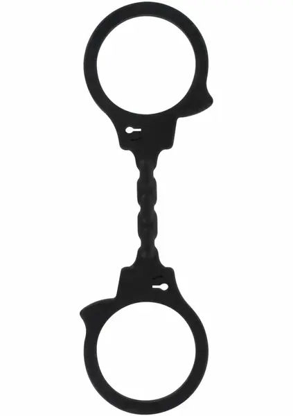 ToyJoy Stretchy Fun Cuffs silikonske fleksibilne lisice crne
