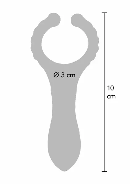 ToyJoy vibrirajući prsten za penis sa stimulatorom klitorisa brenda Dream Toys, silikonski, teksturisani, crni