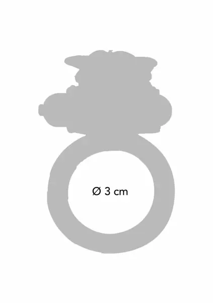 ToyJoy Flutter Ring vibrirajući silikonski intimni prsten crni podesivi