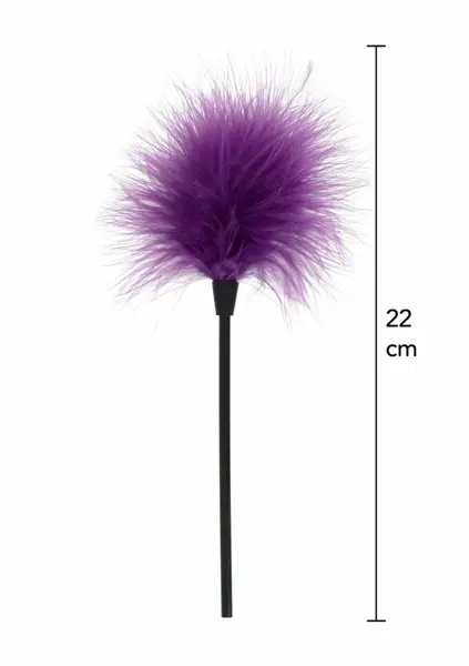 ToyJoy Sexy Feather Tickler elegantno senzualno pero od ćurećeg perja crno