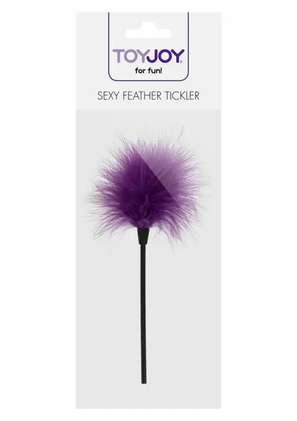 ToyJoy Sexy Feather Tickler elegantno senzualno pero od ćurećeg perja crno