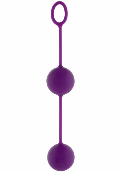 ToyJoy Rock & Roll Balls silikonske otežane kuglice za vežbanje crne