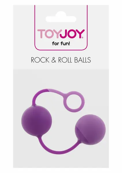 ToyJoy Rock & Roll Balls silikonske otežane kuglice za vežbanje crne