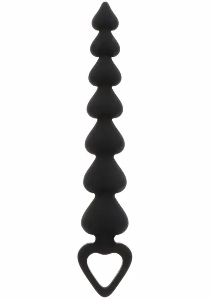 TOYJOY Heart Beads silikonske intimne kuglice sa omčom u obliku srca, roze