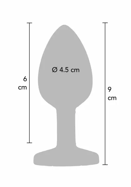 TOYJOY Rainbow Booty Jewel Large silikonski analni čep sa višebojnim draguljem