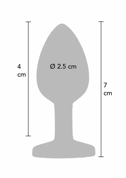 TOYJOY Rainbow Booty Jewel Small silikonski analni čep sa šarenim kristalom