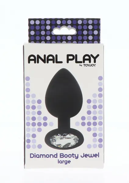 TOYJOY Diamond Booty Jewel Large silikonski analni čep sa ukrasnim kristalom