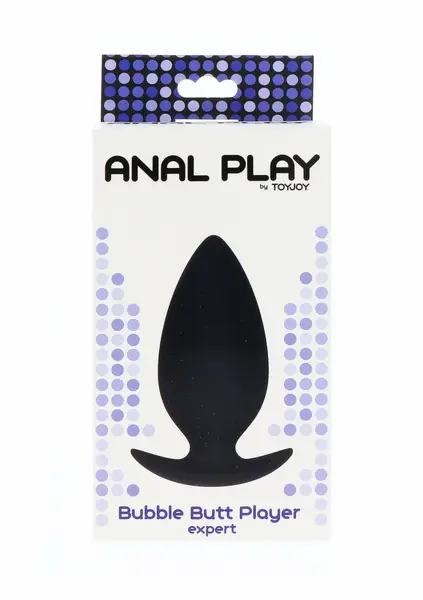 TOYJOY Bubble Butt Player Expert silikonski analni čep u crnoj boji za napredne korisnike