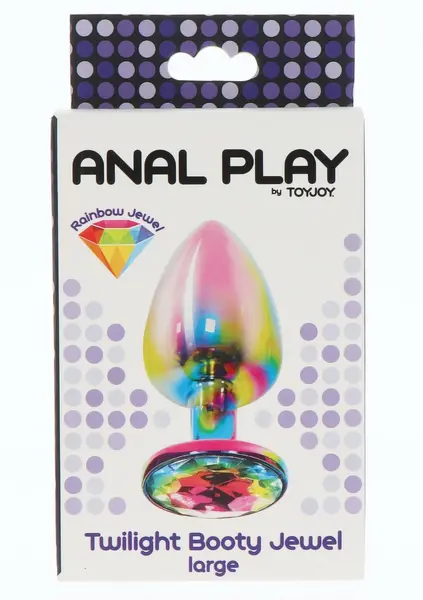 TOYJOY Twilight Booty Jewel Large aluminijumski analni čep sa duginim kristalom