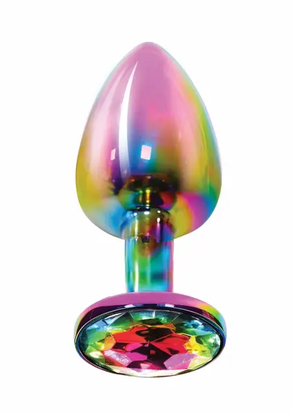 TOYJOY Twilight Booty Jewel Medium aluminijumski analni čep sa duginim draguljem
