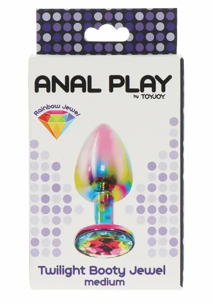 TOYJOY Twilight Booty Jewel Medium aluminijumski analni čep sa duginim draguljem