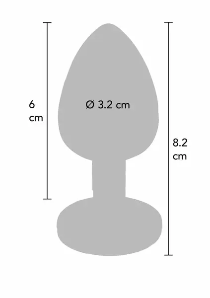 TOYJOY Twilight Booty Jewel Medium aluminijumski analni čep sa duginim draguljem