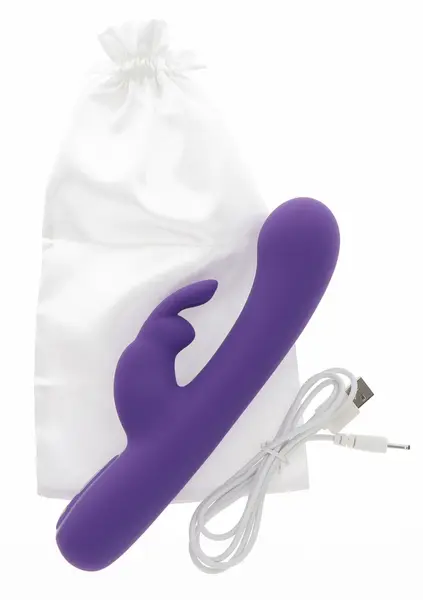 ToyJoy Love Rabbit Exciting Rabbit Vibrator Silikonski vibrator sa 7 modova USB Roze