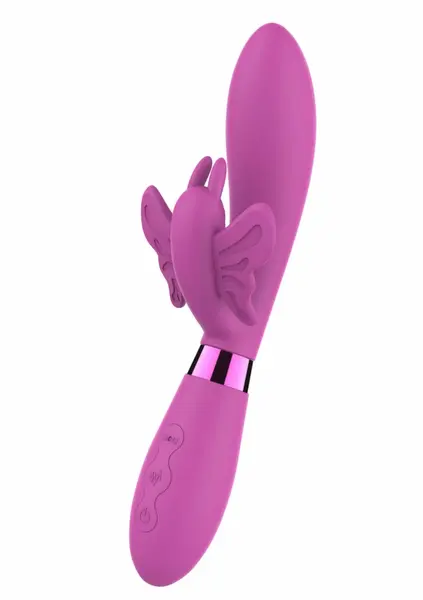 TOYJOY Farfalla Festival silikonski vibrator sa USB punjenjem i 7 modova ljubičasti