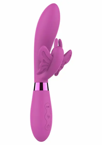 TOYJOY Farfalla Festival silikonski vibrator sa USB punjenjem i 7 modova ljubičasti