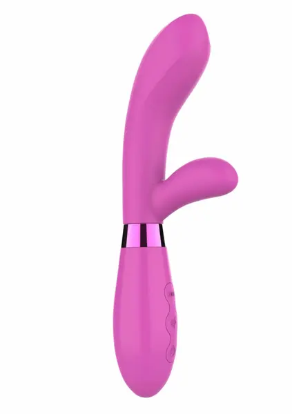 TOYJOY Jingle Fiesta Vibrator Silikon USB 7 Modova Roze