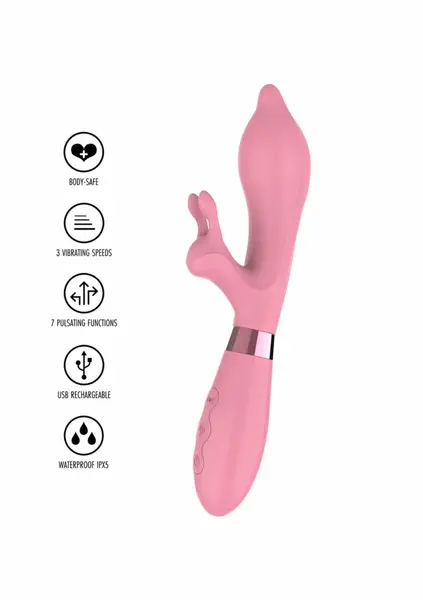 TOYJOY Funky Playhouse silikonski vibrator sa 7 modova USB ljubičasti