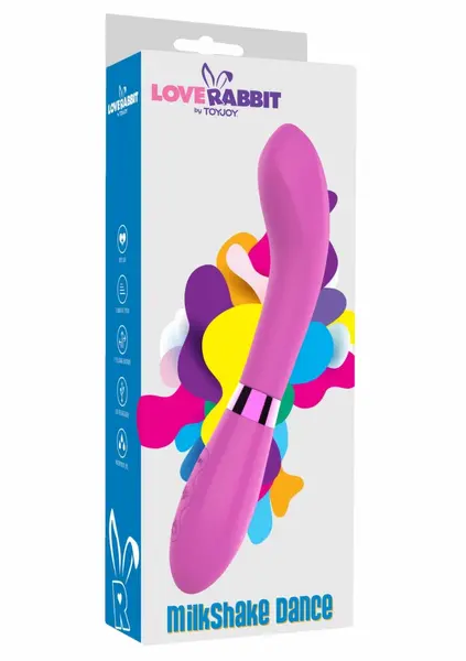 TOYJOY Milkshake Dance fleksibilni silikonski vibrator punjiv na USB roze