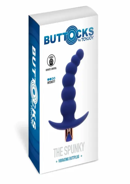 TOYJOY The Spunky vibrirajući analni čep sa daljinskim upravljačem, crni