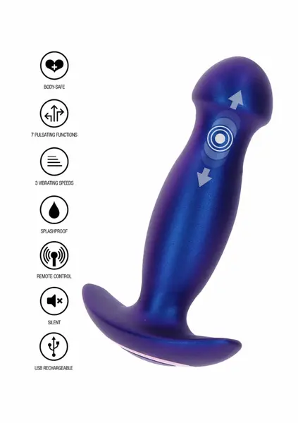 TOYJOY The Wild Magn Pulse vibrirajući analni čep sa daljinskim upravljačem, crni