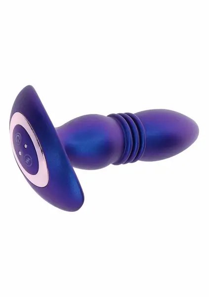 TOYJOY The Tough vibrirajući analni čep sa funkcijom potiska i daljinskim upravljačem, crni