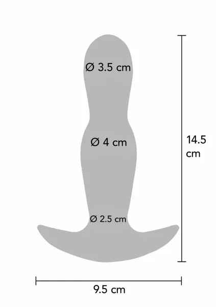 TOYJOY The Stout analni čep na naduvavanje sa daljinskim upravljačem, 7 modova vibracije, crni