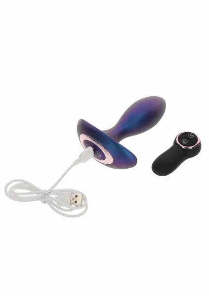 TOYJOY The Brave vibrirajući analni čep sa daljinskim upravljačem crni silikon