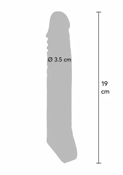 TOYJOY Get Real Extension Sleeve TPE Large 19 cm fleksibilni produžetak za maksimalno zadovoljstvo