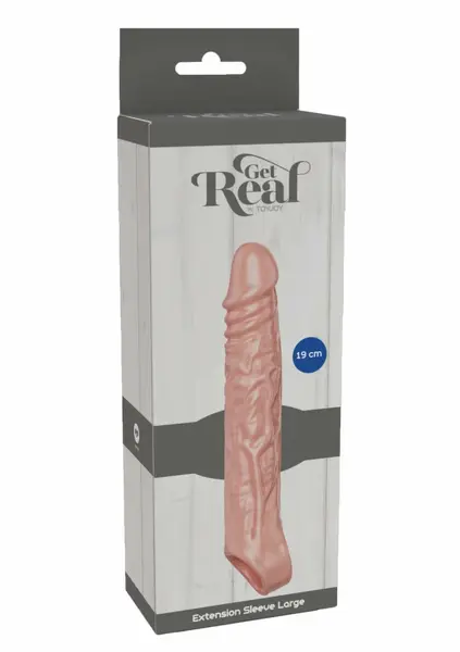 TOYJOY Get Real Extension Sleeve TPE Large 19 cm fleksibilni produžetak za maksimalno zadovoljstvo